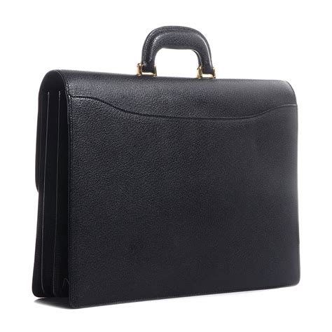 gucci leather briefcase|gucci black leather briefcase.